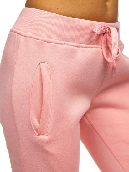 Pantaloni di tuta da donna rosa chiari Bolf CK-01-38B