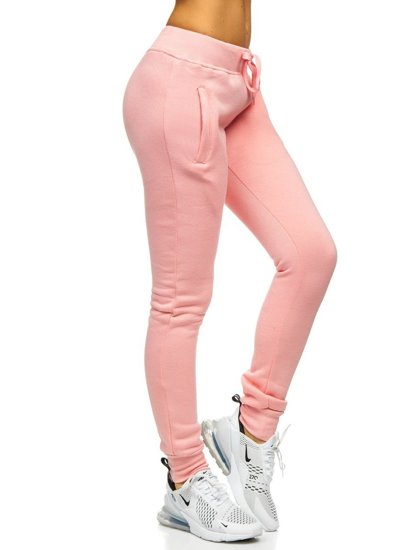 Pantaloni di tuta da donna rosa chiari Bolf CK-01-38B