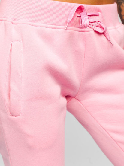 Pantaloni di tuta da donna rosa chiari Bolf CK-01