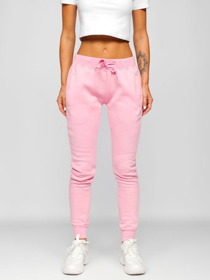 Pantaloni di tuta da donna rosa chiari Bolf CK-01