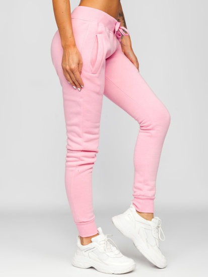 Pantaloni di tuta da donna rosa chiari Bolf CK-01