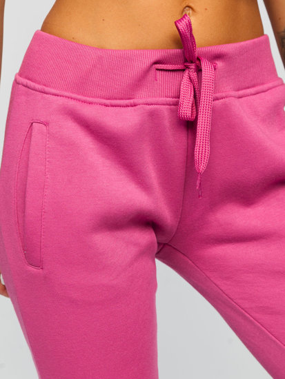 Pantaloni di tuta da donna rosa scuri Bolf CK-01