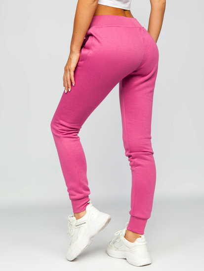 Pantaloni di tuta da donna rosa scuri Bolf CK-01