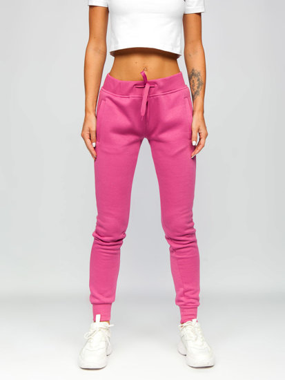 Pantaloni di tuta da donna rosa scuri Bolf CK-01