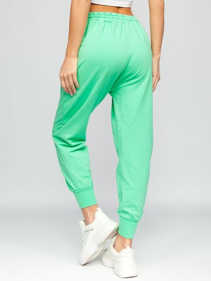 Pantaloni di tuta da donna  verdi Bolf 0011