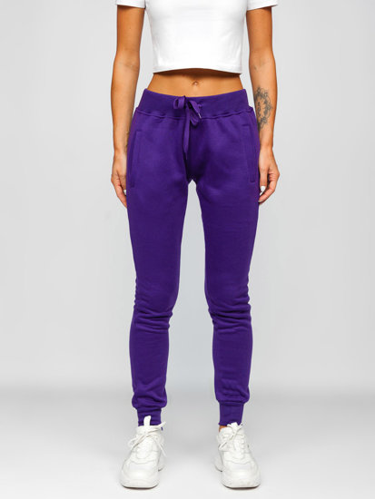 Pantaloni di tuta da donna viola Bolf CK-01