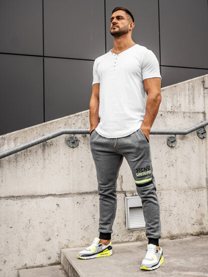 Pantaloni di tuta da uomo grafite Bolf AM108A