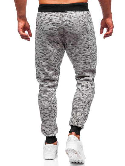 Pantaloni di tuta da uomo grigi Bolf 55037