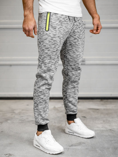 Pantaloni di tuta da uomo grigi Bolf 55037A