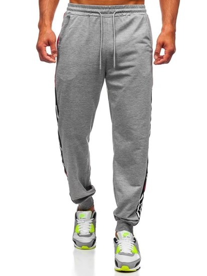 Pantaloni di tuta da uomo grigi Bolf JX1022