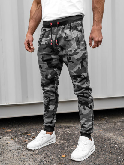 Pantaloni di tuta da uomo mimetico-grafite Bolf KZ15A