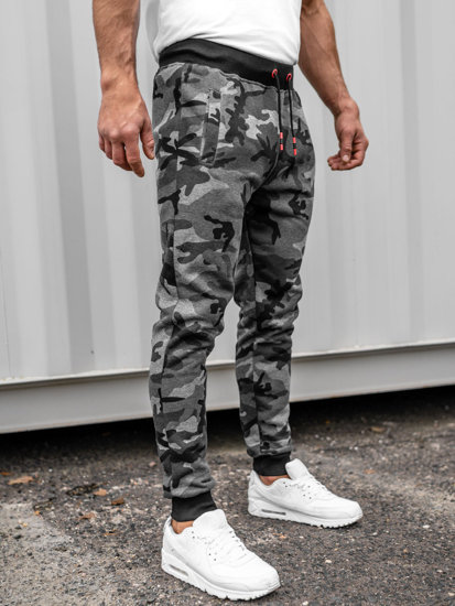 Pantaloni di tuta da uomo mimetico-grafite Bolf KZ15A