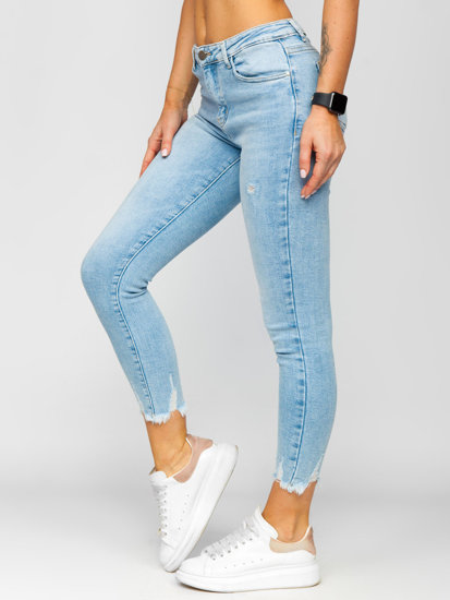 Pantaloni in denim Skinny da donna celesti Bolf S9983