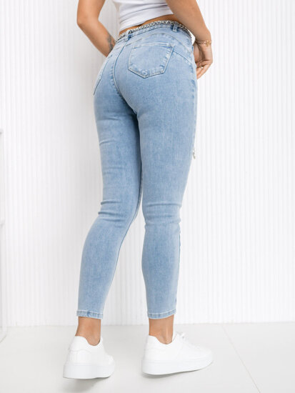 Pantaloni in jeans da donna azzurri Bolf LA693