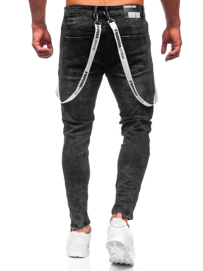 Pantaloni in jeans da uomo neri Bolf TF103