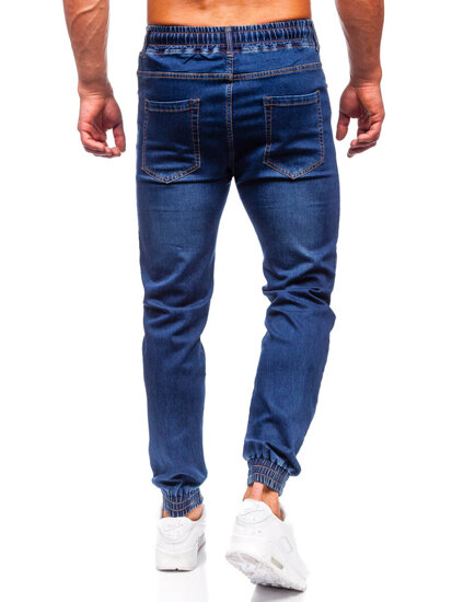 Pantaloni in jeans jogger da uomo blu Bolf 9080