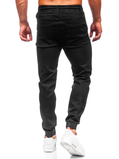 Pantaloni in jeans jogger da uomo nero Bolf 8105