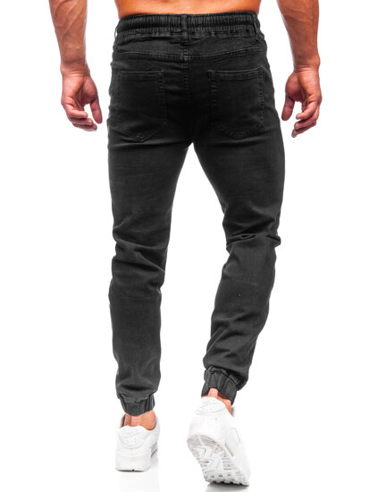 Pantaloni in jeans jogger da uomo nero Bolf 8111