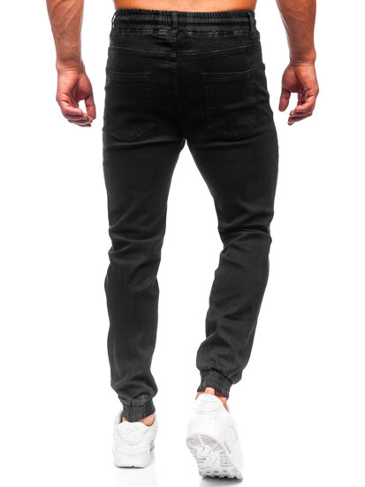 Pantaloni in jeans jogger da uomo nero Bolf 8112