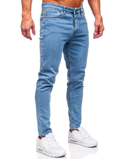 Pantaloni in jeans regular fit da uomo azzurro Bolf 6211