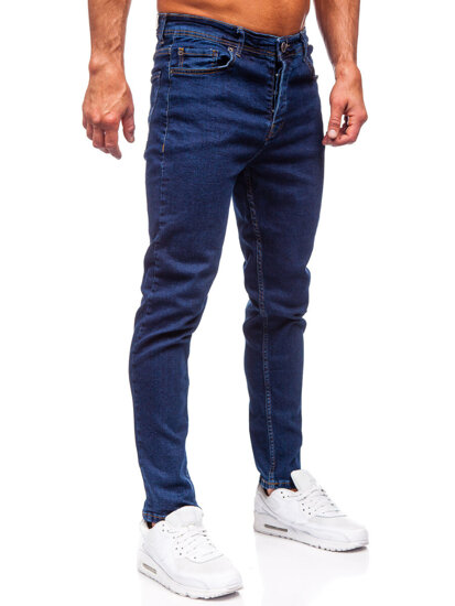 Pantaloni in jeans regular fit da uomo azzurro Bolf 6296