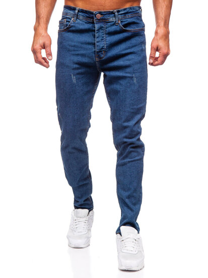 Pantaloni in jeans regular fit da uomo azzurro Bolf 6312