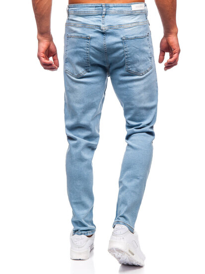 Pantaloni in jeans regular fit da uomo azzurro Bolf 6324