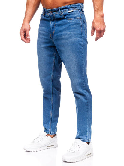 Pantaloni in jeans regular fit da uomo azzurro Bolf GT22