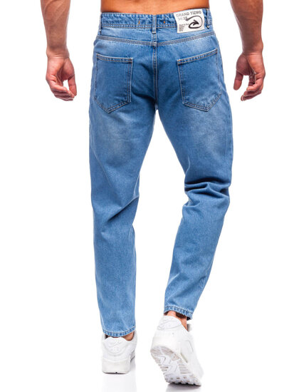 Pantaloni in jeans regular fit da uomo azzurro Bolf GT23