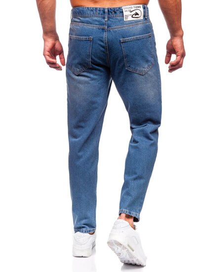 Pantaloni in jeans regular fit da uomo azzurro Bolf GT26