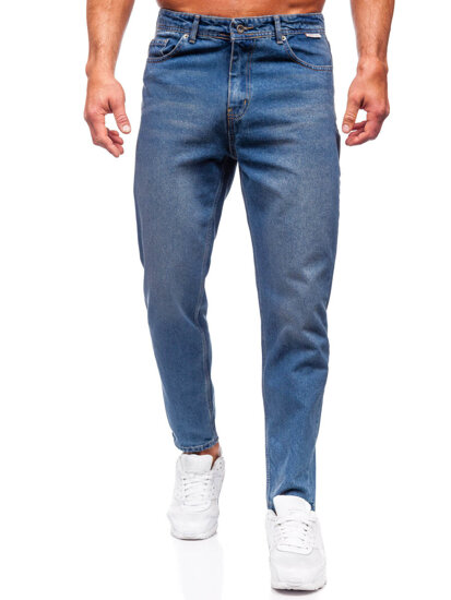 Pantaloni in jeans regular fit da uomo azzurro Bolf GT26