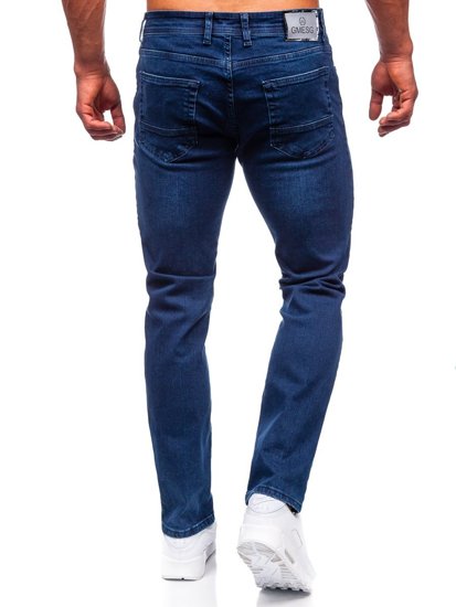 Pantaloni in jeans regular fit da uomo blu Bolf 1133