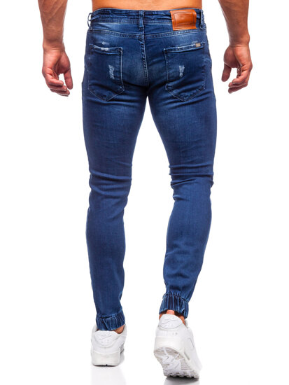 Pantaloni in jeans regular fit da uomo blu Bolf 1969