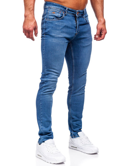 Pantaloni in jeans regular fit da uomo blu Bolf 3434