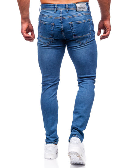 Pantaloni in jeans regular fit da uomo blu Bolf 3434