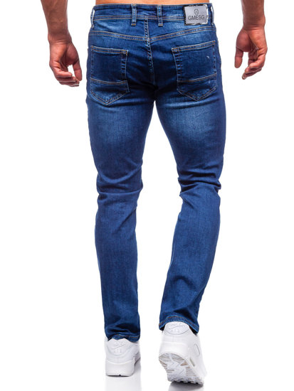 Pantaloni in jeans regular fit da uomo blu Bolf 4956