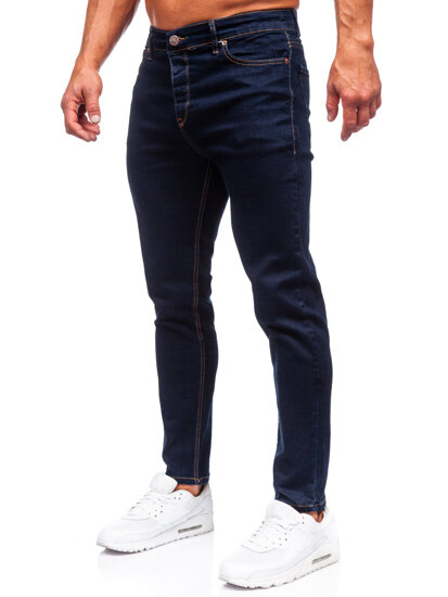 Pantaloni in jeans regular fit da uomo blu Bolf 5305