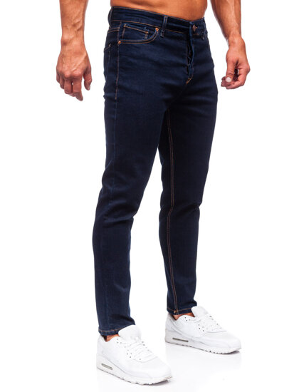 Pantaloni in jeans regular fit da uomo blu Bolf 5305