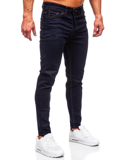 Pantaloni in jeans regular fit da uomo blu Bolf 5372