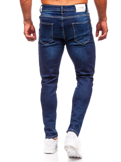 Pantaloni in jeans regular fit da uomo blu Bolf 6020