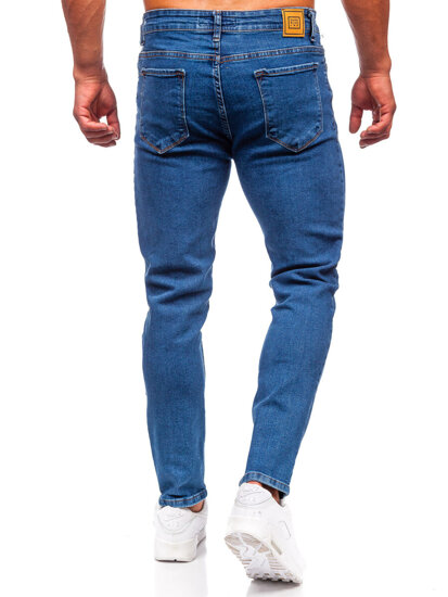 Pantaloni in jeans regular fit da uomo blu Bolf 6052