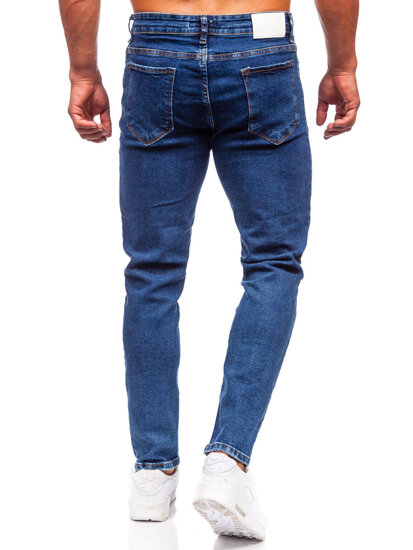 Pantaloni in jeans regular fit da uomo blu Bolf 6053