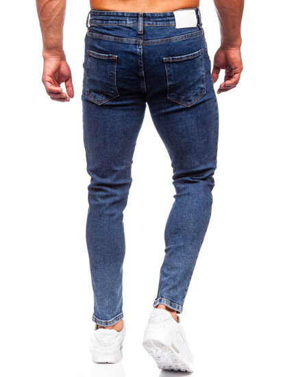 Pantaloni in jeans regular fit da uomo blu Bolf 6057