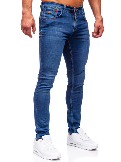 Pantaloni in jeans regular fit da uomo blu Bolf 6767R