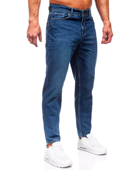 Pantaloni in jeans regular fit da uomo blu Bolf GT21