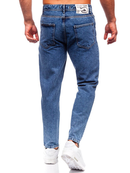 Pantaloni in jeans regular fit da uomo blu Bolf GT24