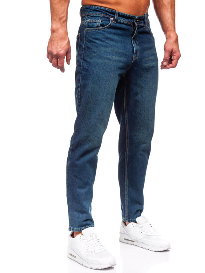 Pantaloni in jeans regular fit da uomo blu Bolf GT25