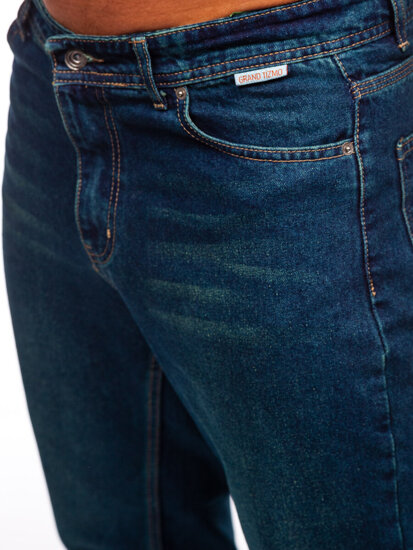 Pantaloni in jeans regular fit da uomo blu Bolf GT25