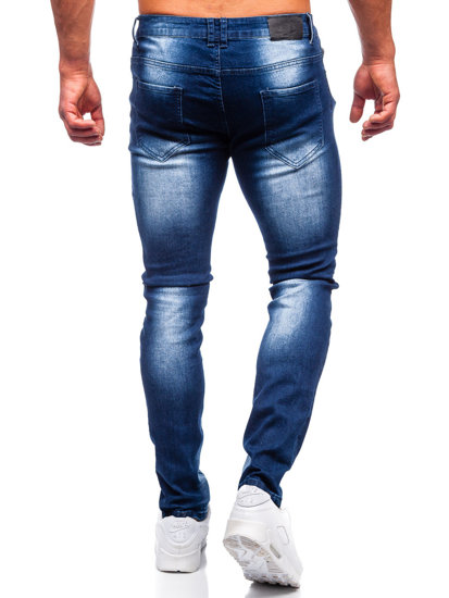 Pantaloni in jeans regular fit da uomo blu Bolf MP019BS