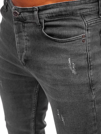 Pantaloni in jeans regular fit da uomo grafite Bolf 6073